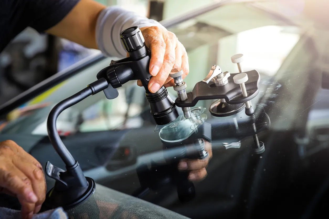 Professional windshield repair